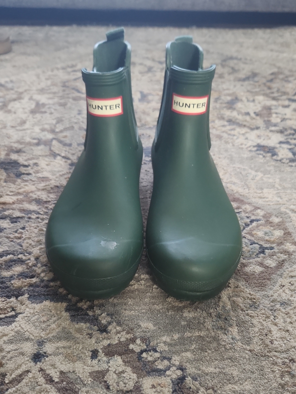 Hunter Women’s Chelsea Rain Boots — Dark Green